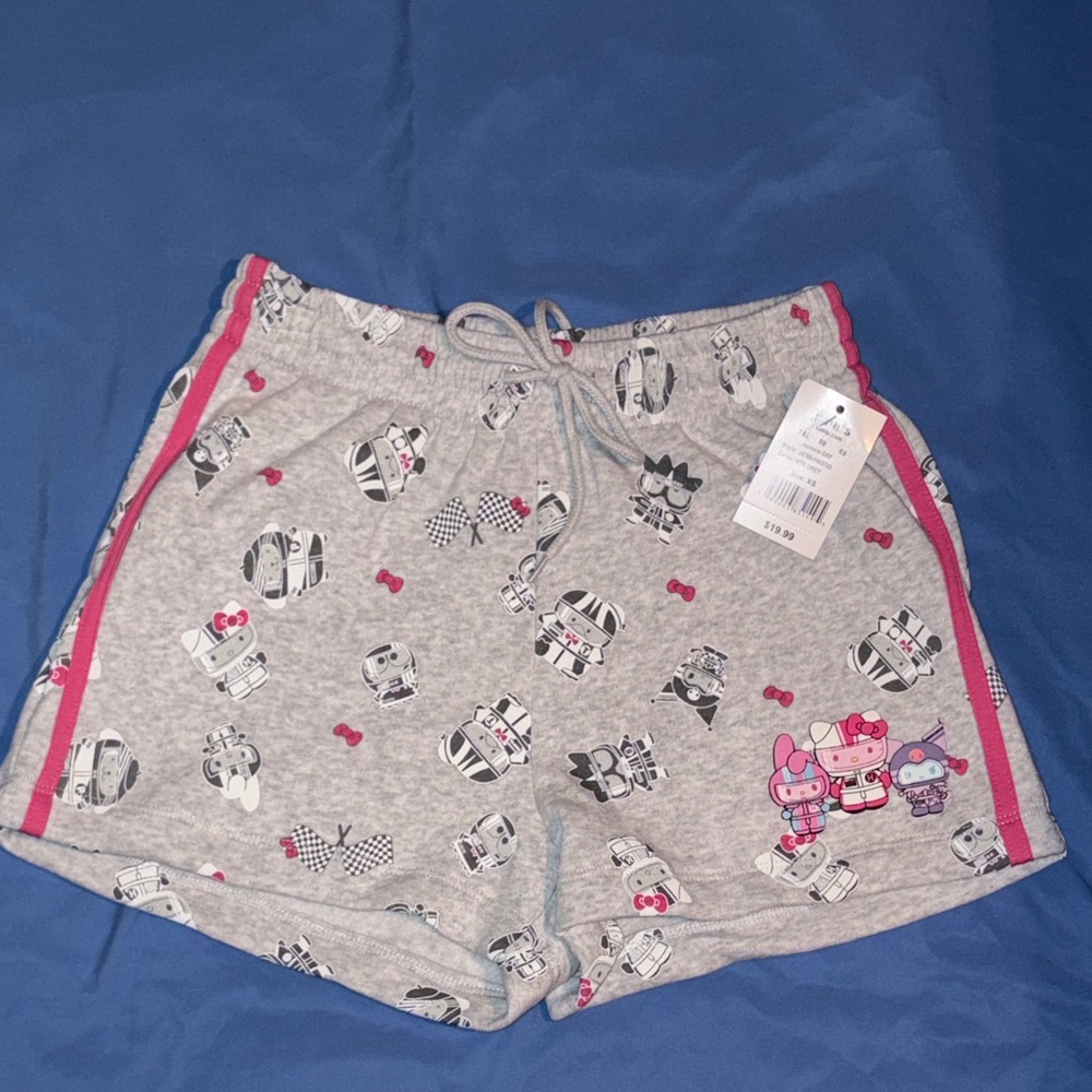 Hello Kitty Gray and Pink Athletic Shorts